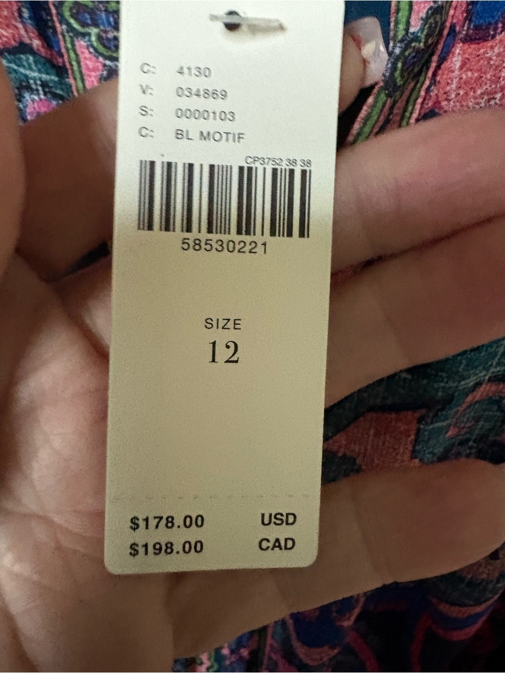 Gorgeous Anthropologie Paisley-NWT, Print Long Sleeve Midi Dress - Blue & Pink - Picture 6 of 7